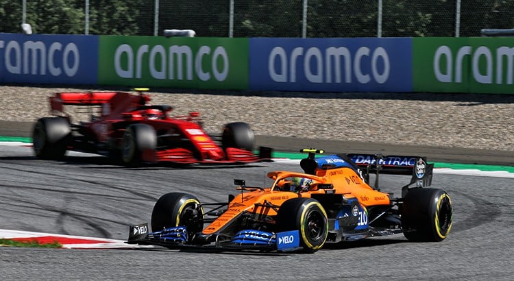 Ferrari débute une journée capricieuse tandis que Norris s&rsquo;impose en leader à la mi-journée