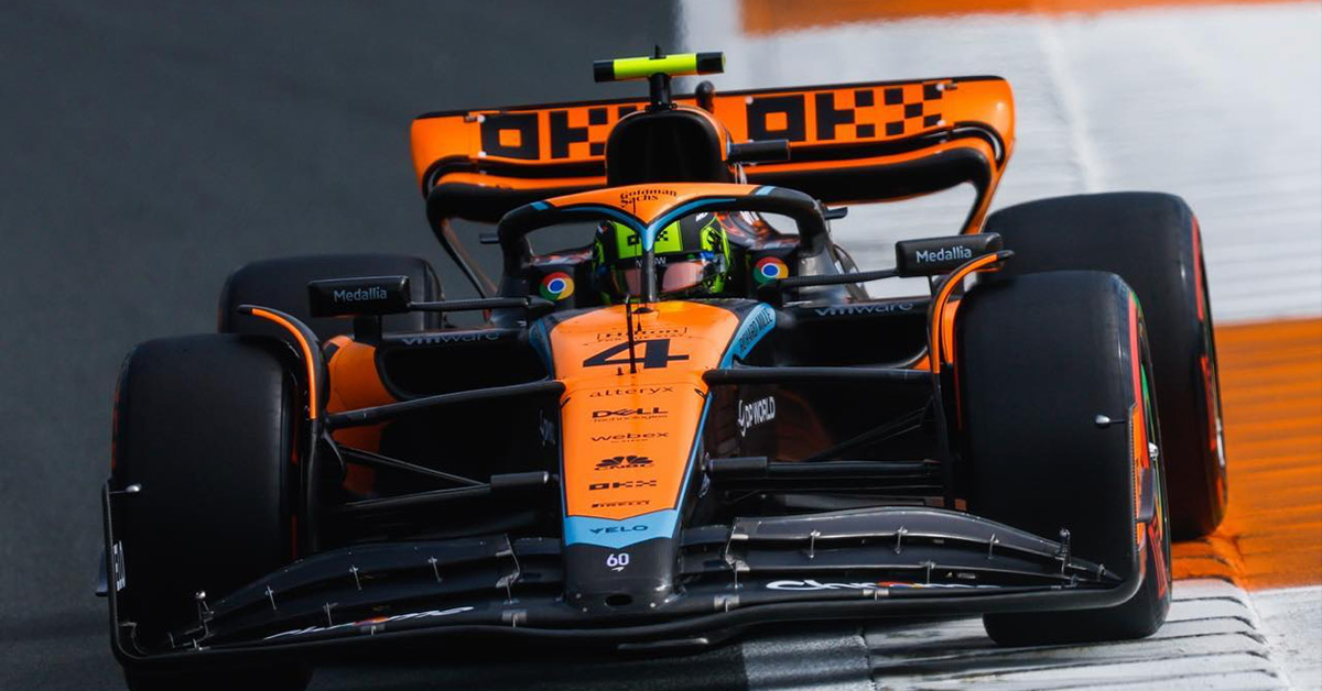 suivez les dernières nouvelles de la course : ferrari rencontre des difficultés tandis que norris prend la tête à la mi-journée.